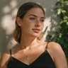 Beauty creator getting professional AI headshots for Pinterest content