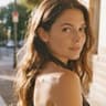 Beauty influencer creating Euro Summer and Sunday Coffee AI photos for social media creators