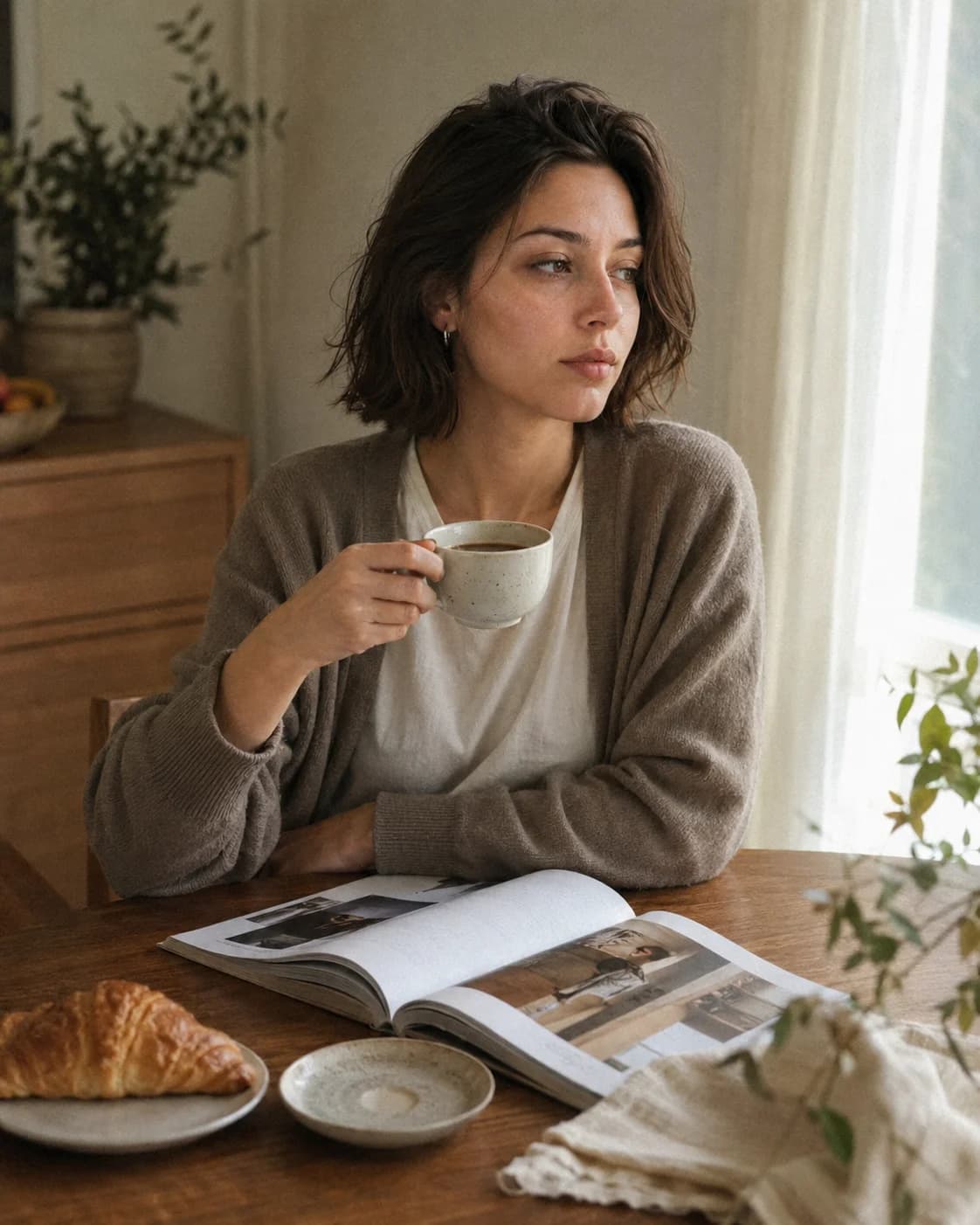 Beautiful Sunday Coffee portrait style by AI Selfie Editor - Portrait & Photo Enhancer for Instagram, Facebook, Snapchat and Pinterest